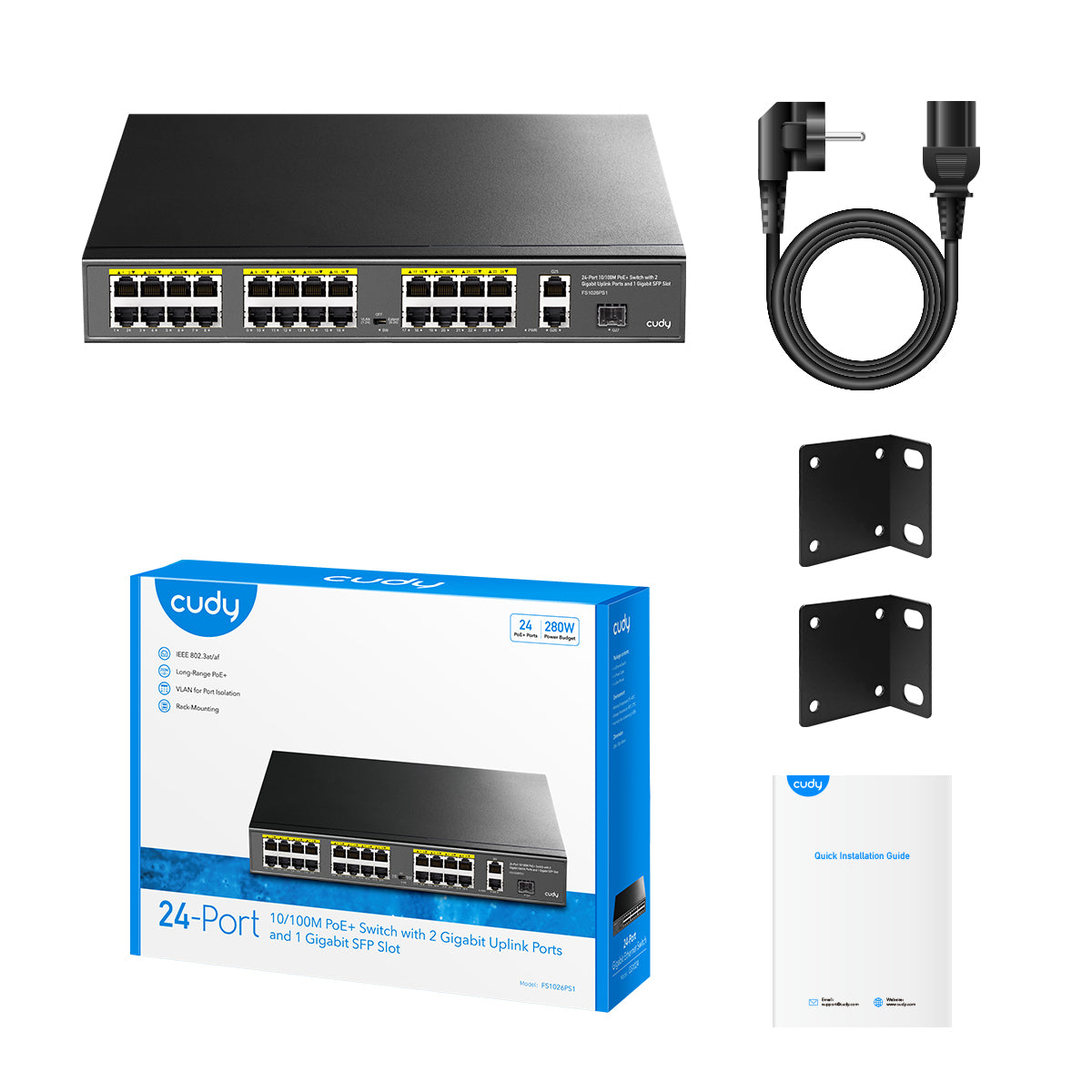 cudy-fs1026ps1-2-0-poe-switch-24-port-300w-rackmontage image 4