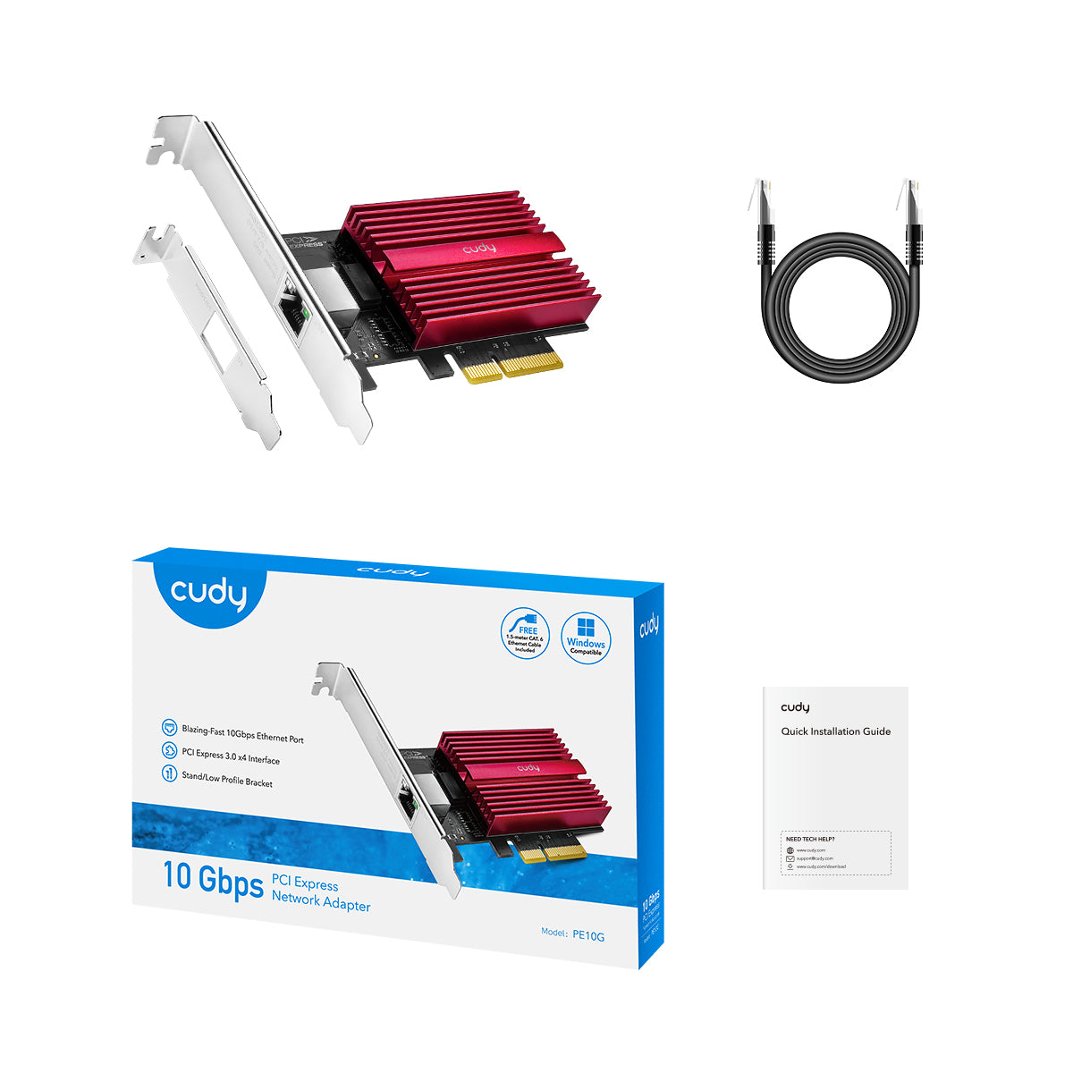 cudy-pe10g-10-gbps-pci-e-ethernet-adapter-1-port image 3