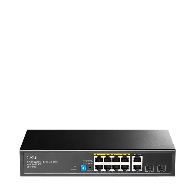 cudy-gs1010ps2-2-0-8-port-gigabit-poe-switch-120w-sfp image 1