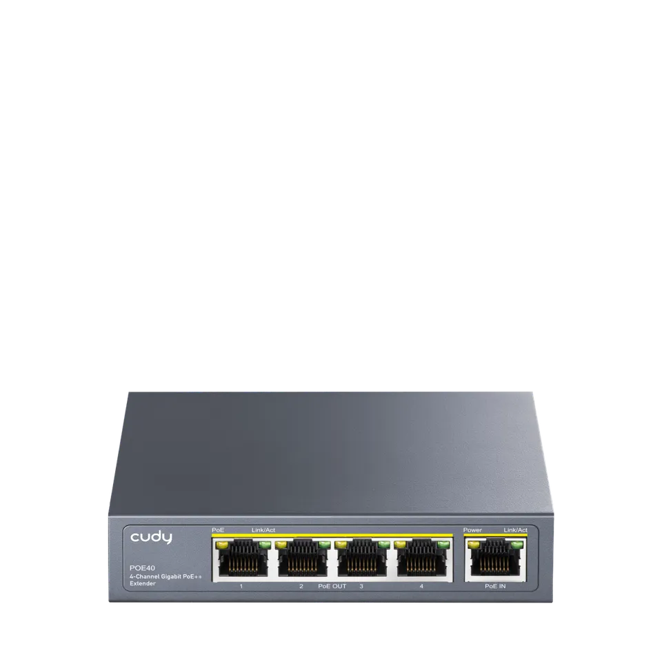 cudy-poe40-4-kanal-poe-extender-100m-reichweite image 1