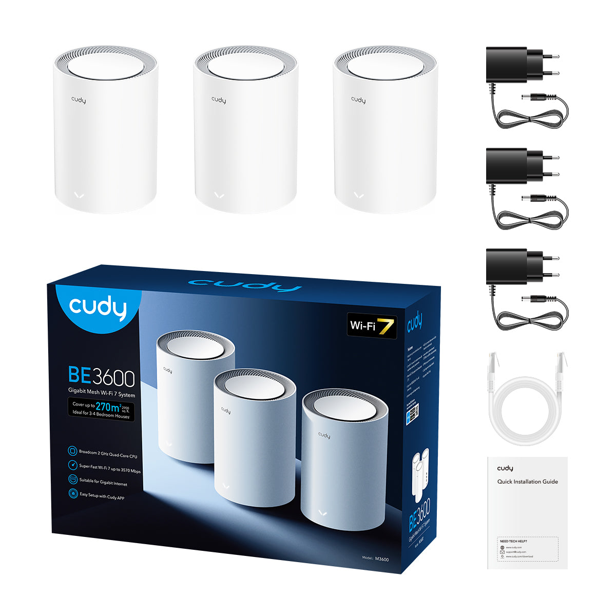 cudy-m3600-be3600-wifi-7-mesh-system-1er-pack-gigabit image 7