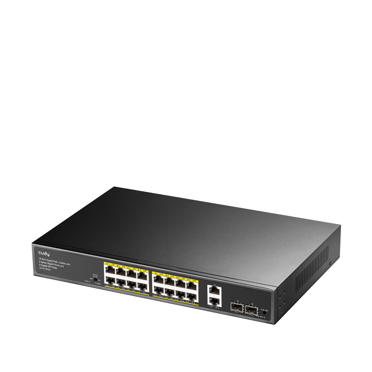 cudy-gs1018ps2-16-port-gigabit-poe-switch-200w-sfp-rack image 2