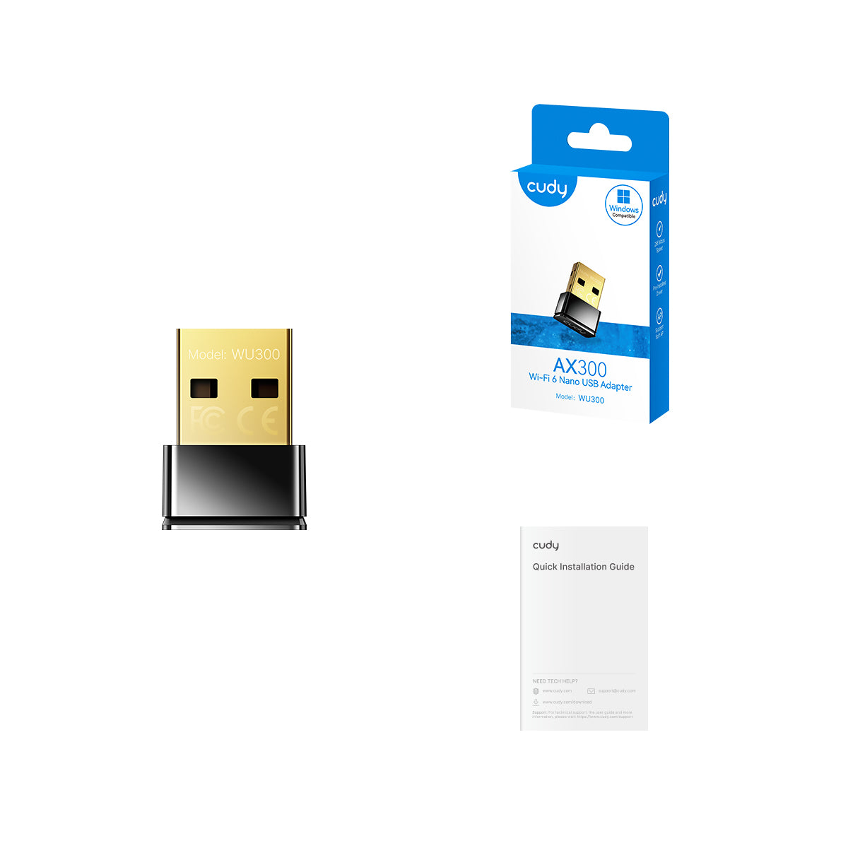 cudy-wu300-ax300-wifi-6-nano-usb-adapter-hotspot image 3