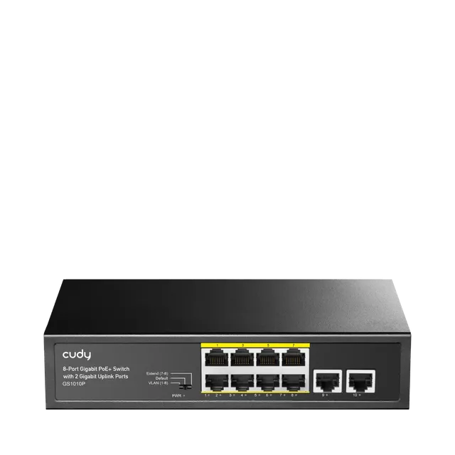 cudy-gs1010p-1-0-8-port-gigabit-poe-switch-mit-2-uplink-ports image 1