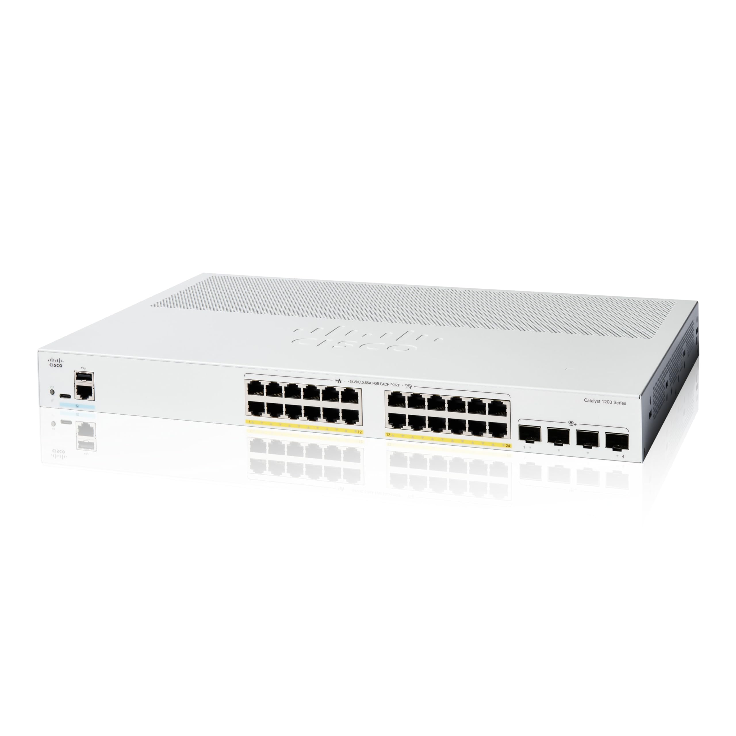 cisco-catalyst-1200-24p-4x-24-port-ge-poe-switch-10g-sfp image 1