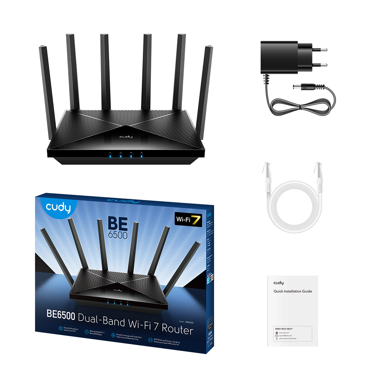 cudy-wr6500-be6500-wifi-7-router-mesh-gigabit-dual-band image 3