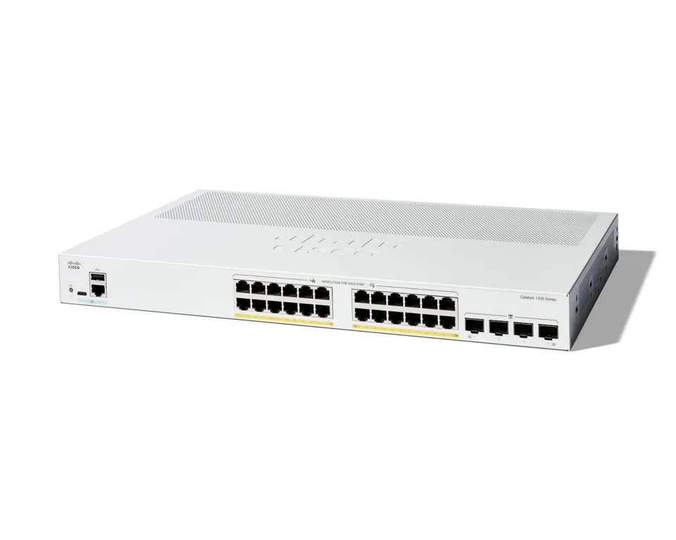 cisco-catalyst-1300-24p-4g-switch-24-port-poe-sfp-managed image 1