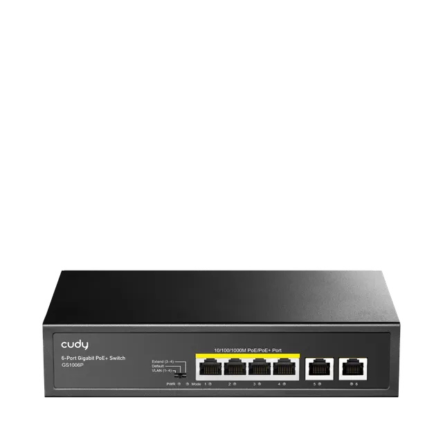 cudy-gs1006p-gigabit-poe-switch-6-port-65w image 1