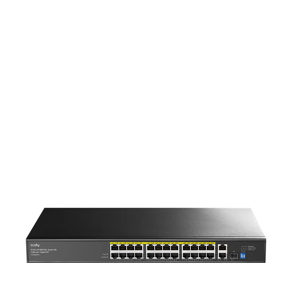 cudy-fs1026ps1-poe-switch-24-port-fast-gbe-sfp image 1