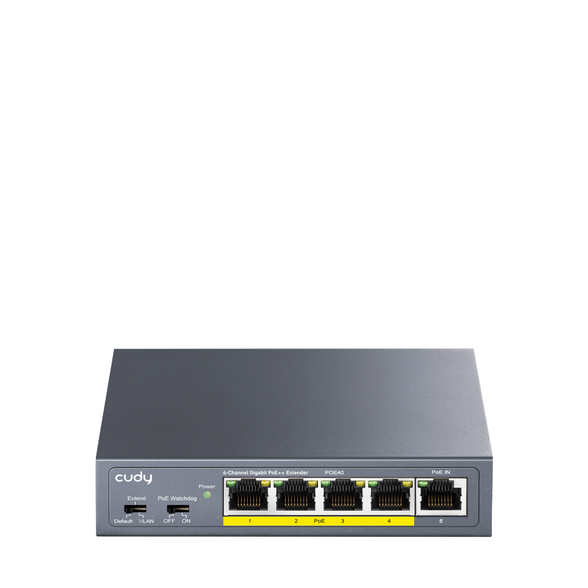cudy-poe40-2-0-4-channel-poe-extender-gigabit-poe-250-m image 1