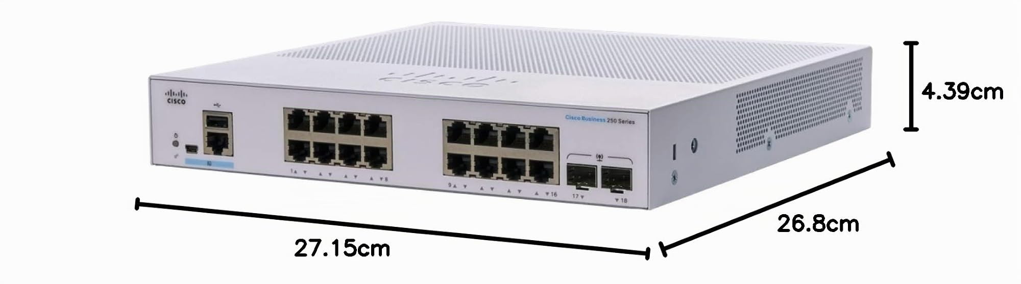 cisco-cbs250-16t-2g-smart-switch-16-port-gigabit image 2