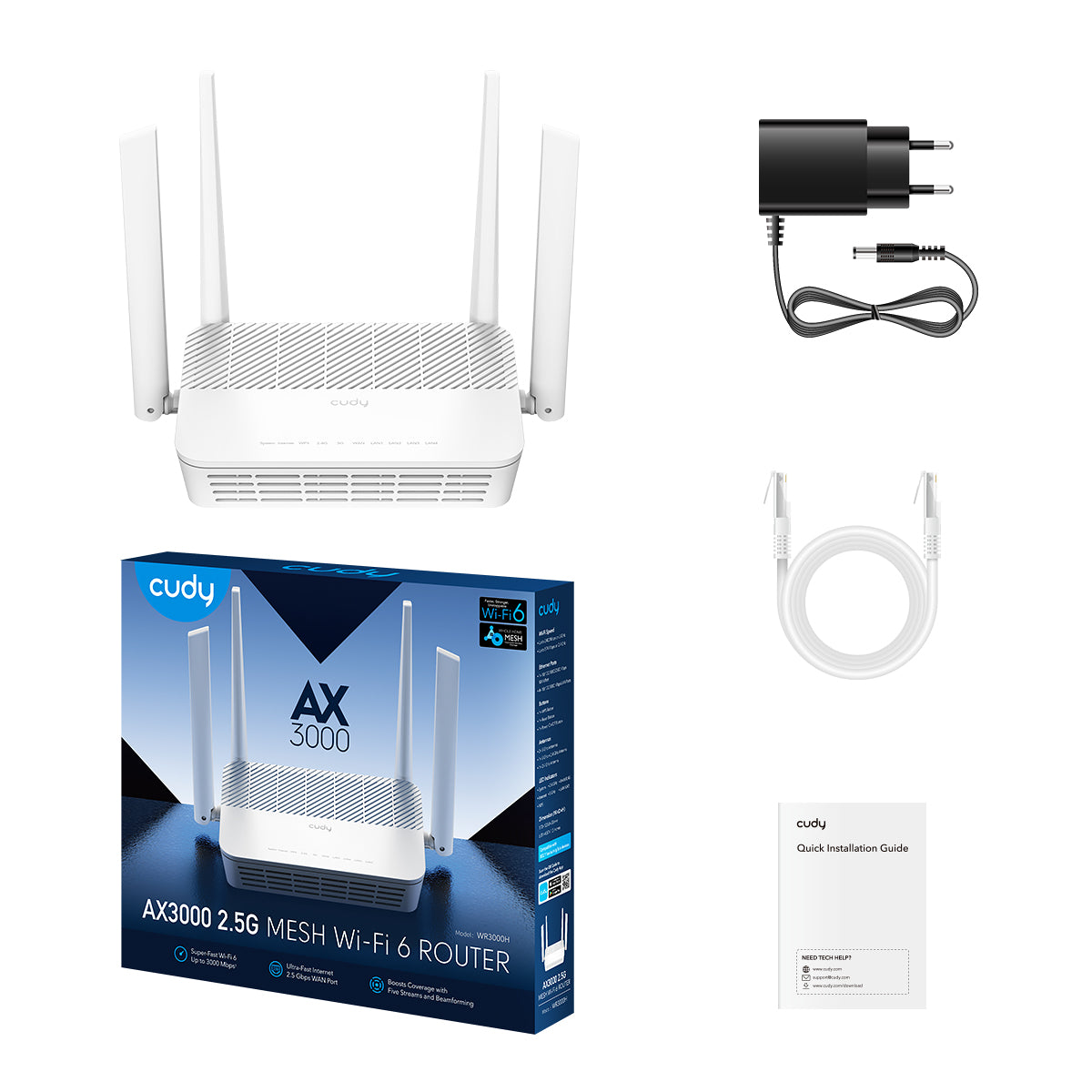 cudy-wr3000h-ax3000-wlan-router-mit-2-5g-mesh image 3