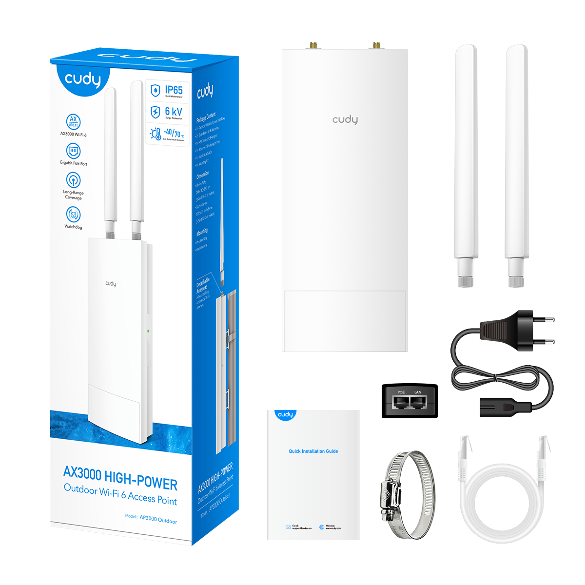 cudy-ap3000-outdoor-ax3000-wifi-6-access-point image 6
