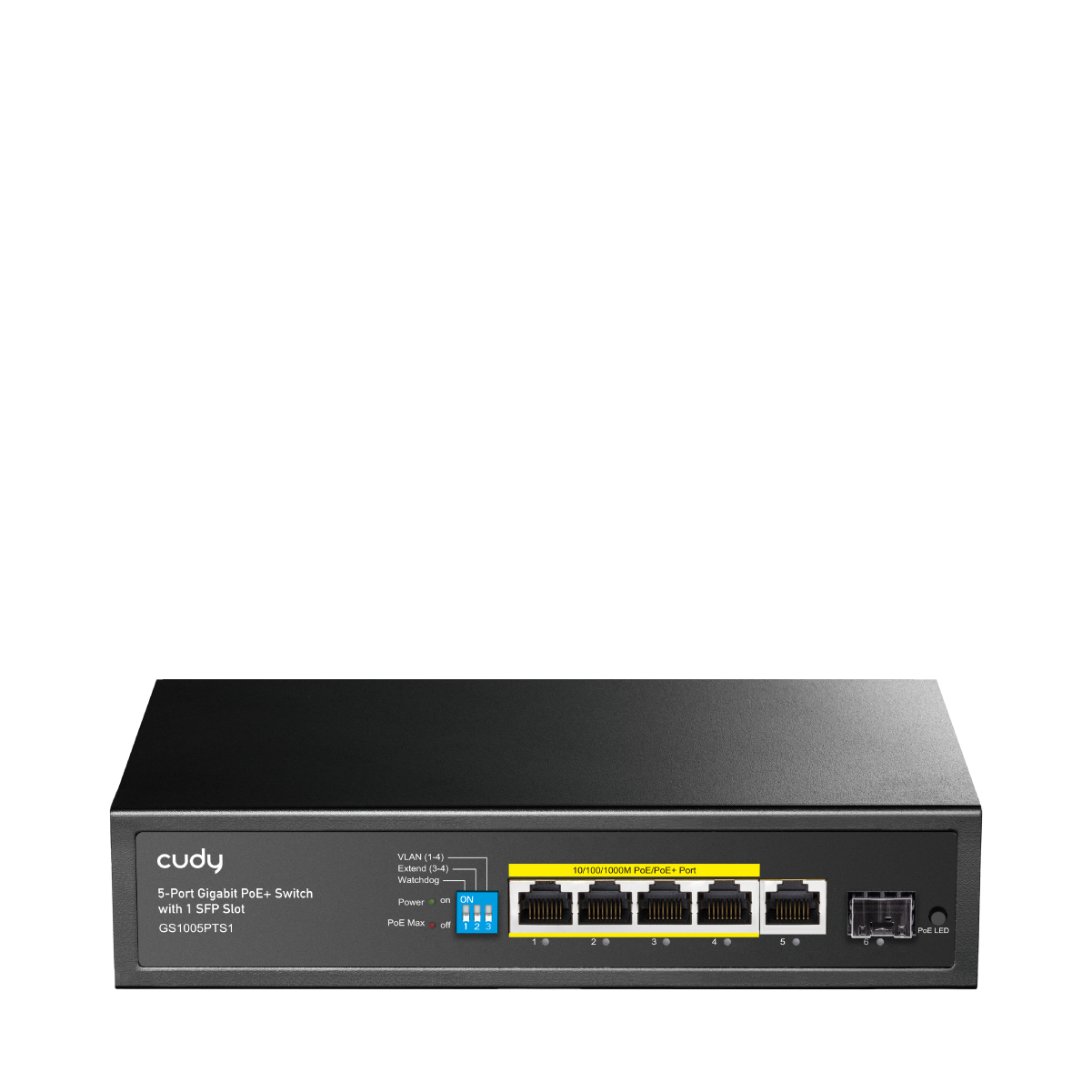 cudy-gs1005pts1-5-port-gigabit-poe-switch-120w-sfp image 1
