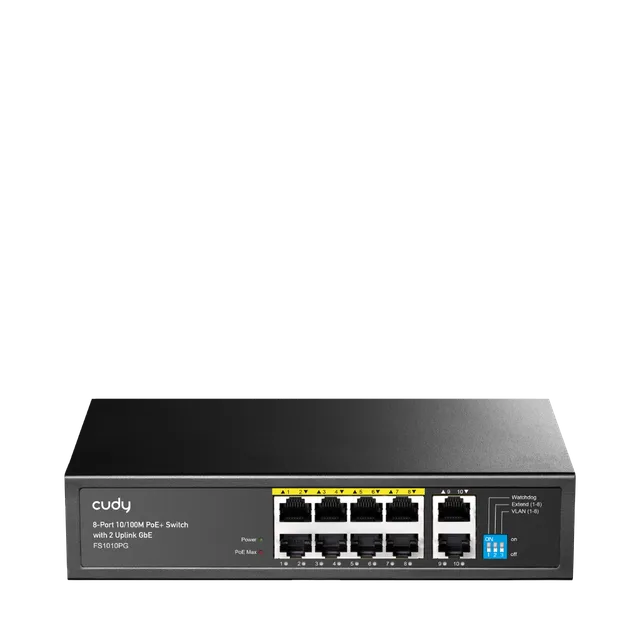 cudy-fs1010pg-2-0-8-port-poe-switch-mit-2x-gigabit-uplink-120w image 1