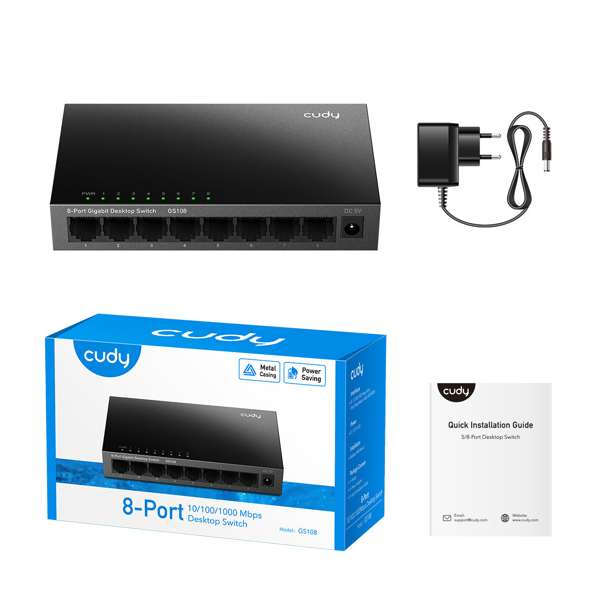 cudy-gs108-8-port-gigabit-switch-unmanaged-metallgeh-use image 3
