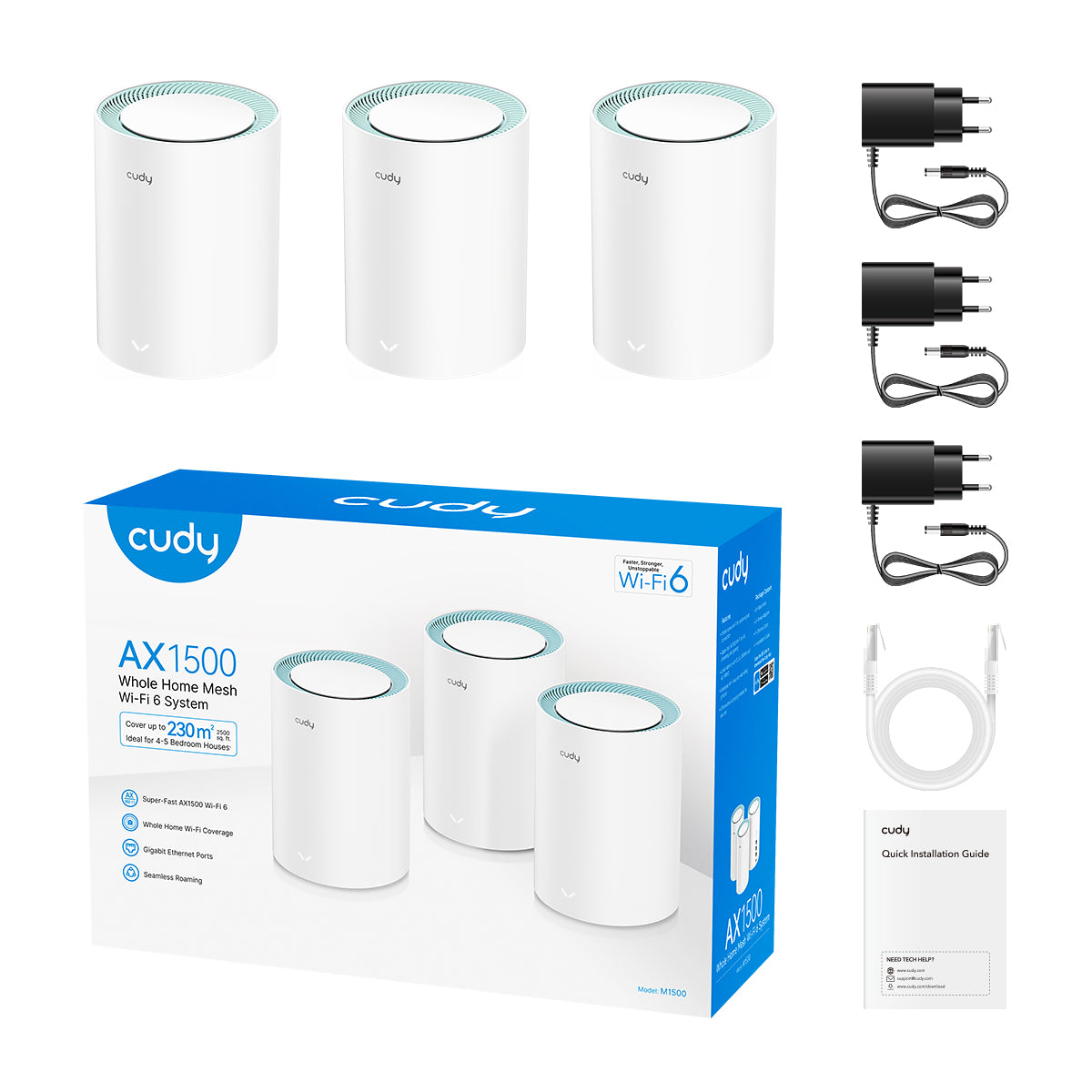 cudy-m1500-ax1500-gigabit-mesh-wi-fi-6-system image 6
