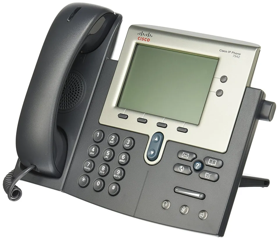 cisco-ip-phones-7942g-ip-telefon-silber-dunkelgrau image 1