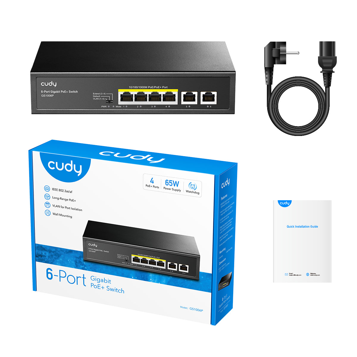 cudy-gs1006p-gigabit-poe-switch-6-port-65w image 4