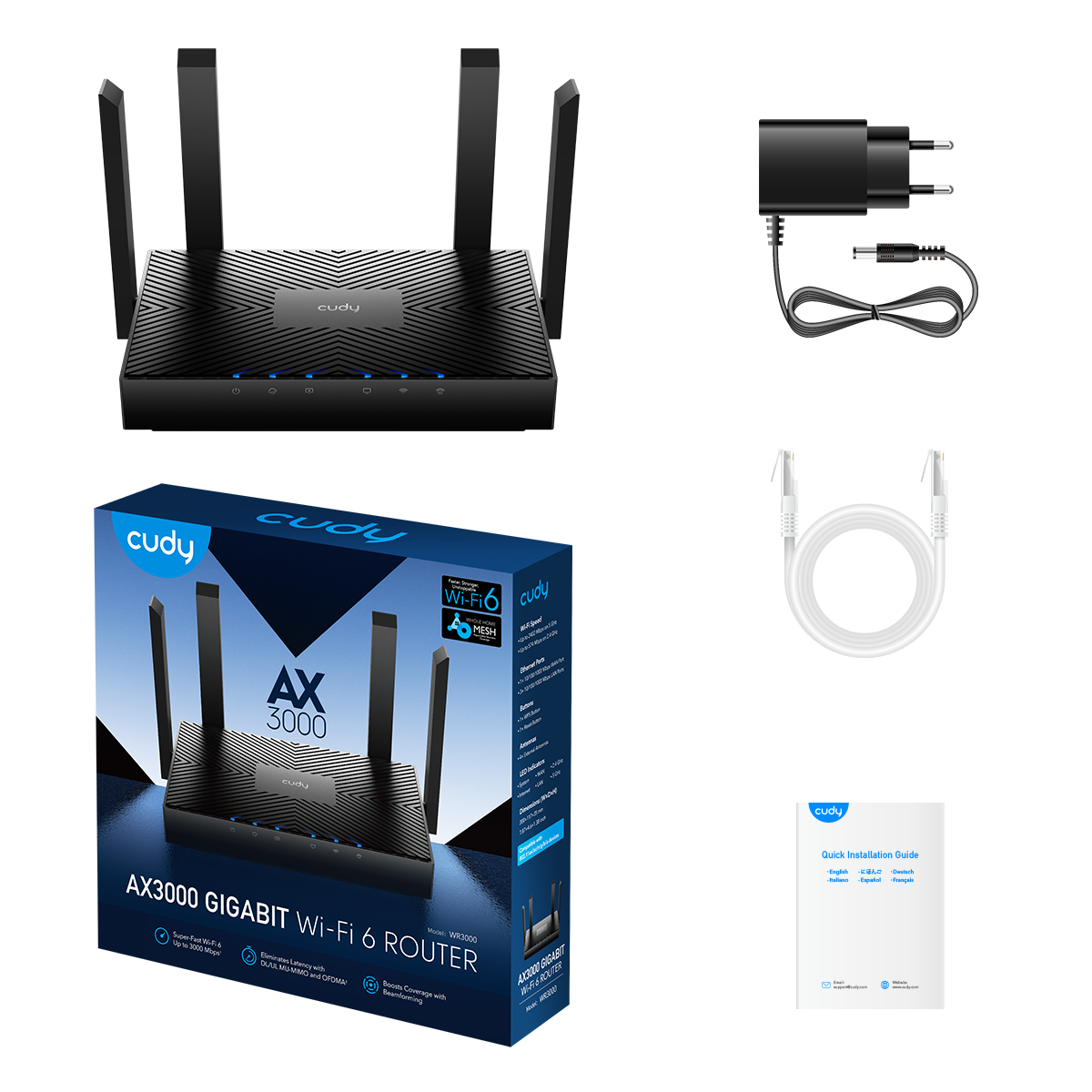 cudy-wr3000-wlan-router-ax3000-wifi-6-mesh image 6