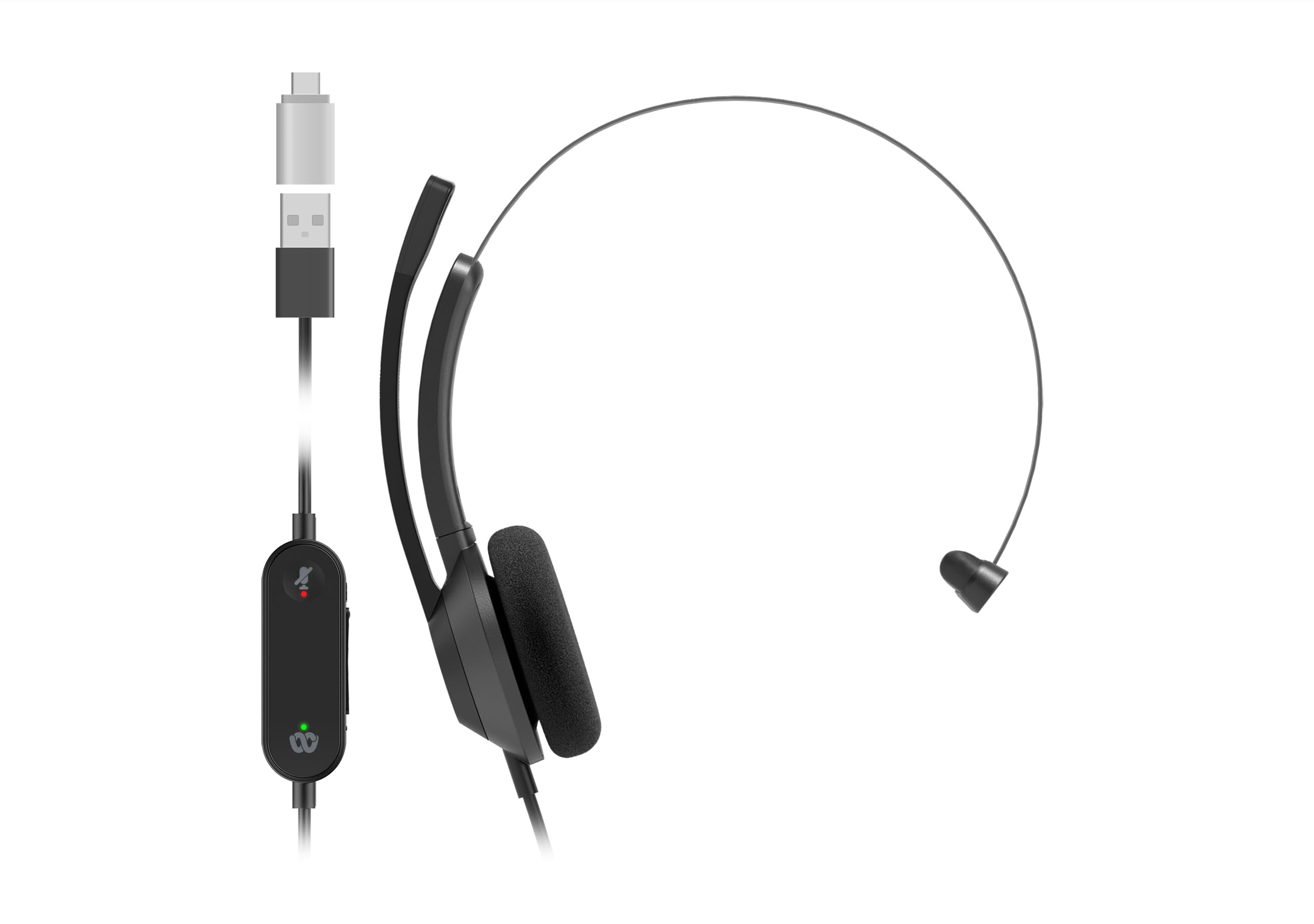 cisco-headset-321-single-on-ear-usb-c-carbon-black-webex image 1