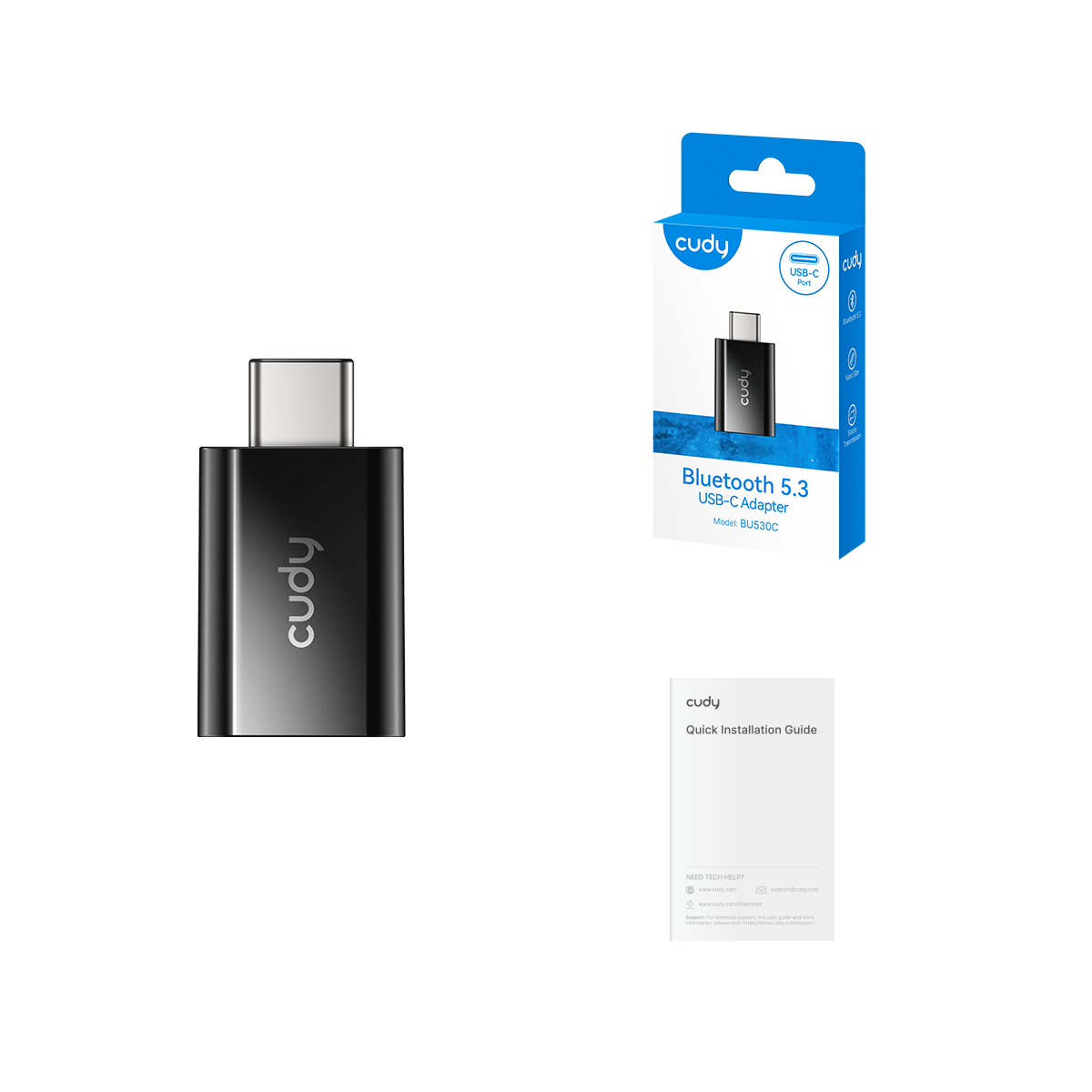 cudy-network-adapters-bu530c-bluetooth-5-3-usb-c-adapter image 3