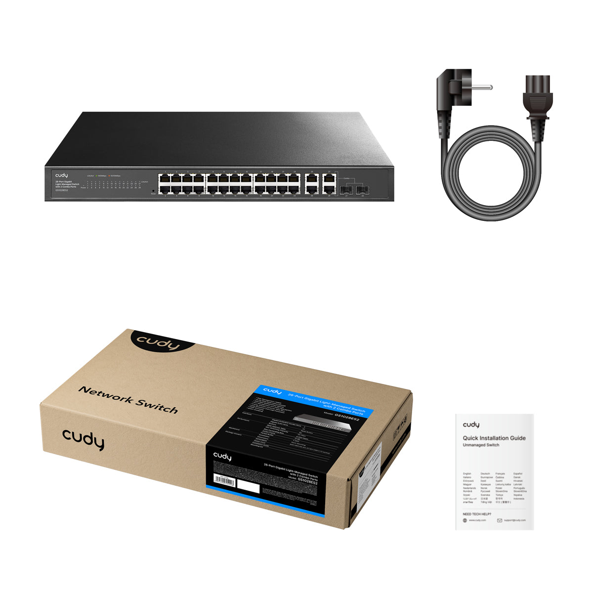 cudy-gs1028es2-26-port-gigabit-switch-managed-2-combo-ports image 4