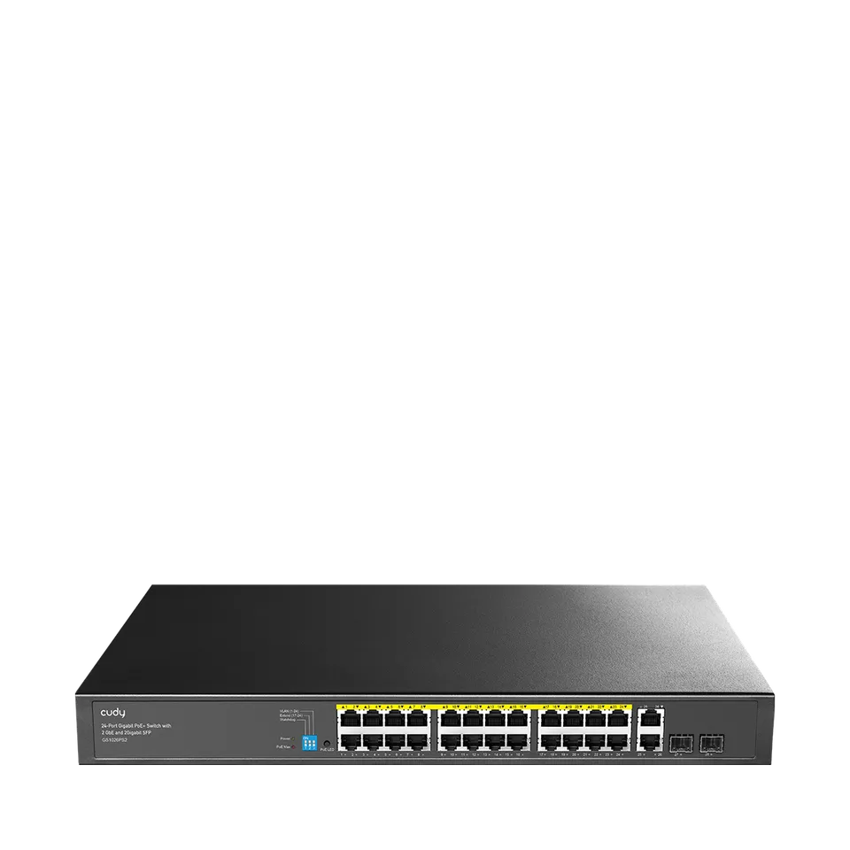 cudy-gs1026ps2-3-0-gigabit-poe-switch-24-port-300w-sfp image 1