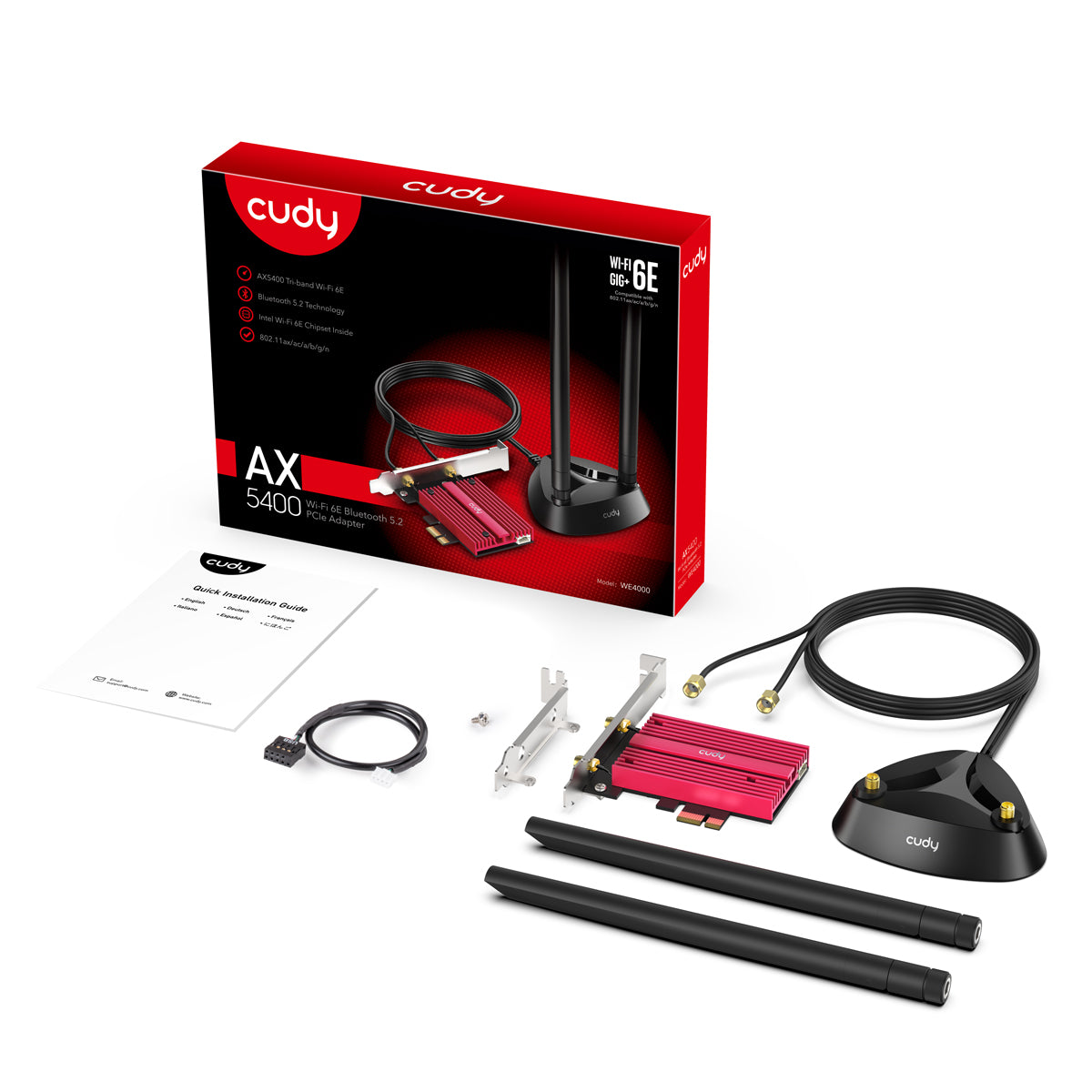 cudy-we4000-wlan-adapter-ax5400-wifi-6e-pcie image 6