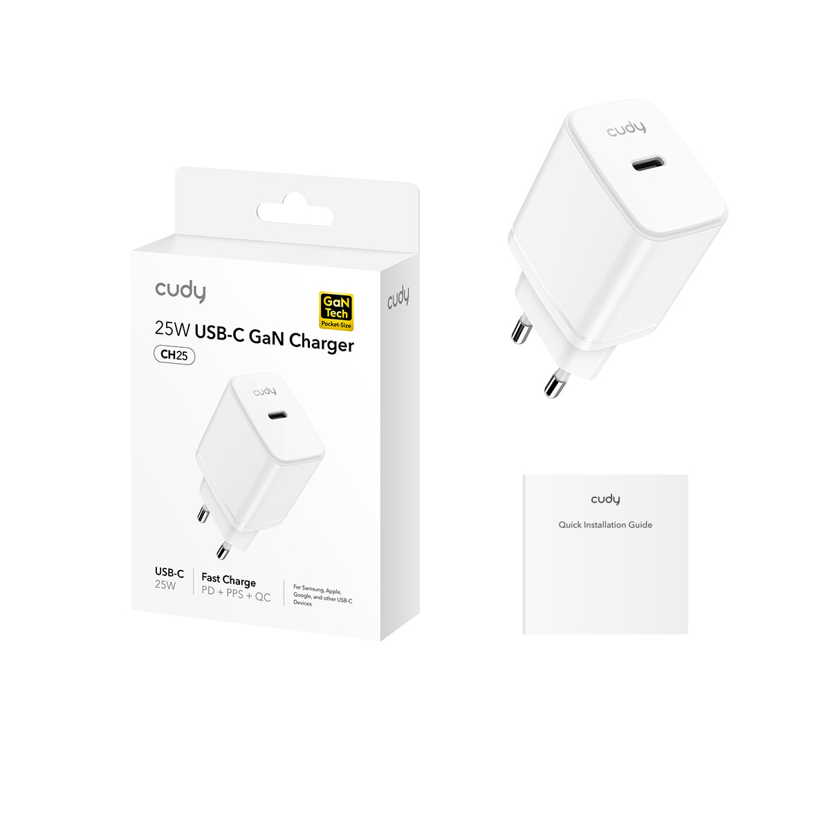 cudy-ch25-25w-usb-c-gan-ladeger-t-pd-pps-qc image 2