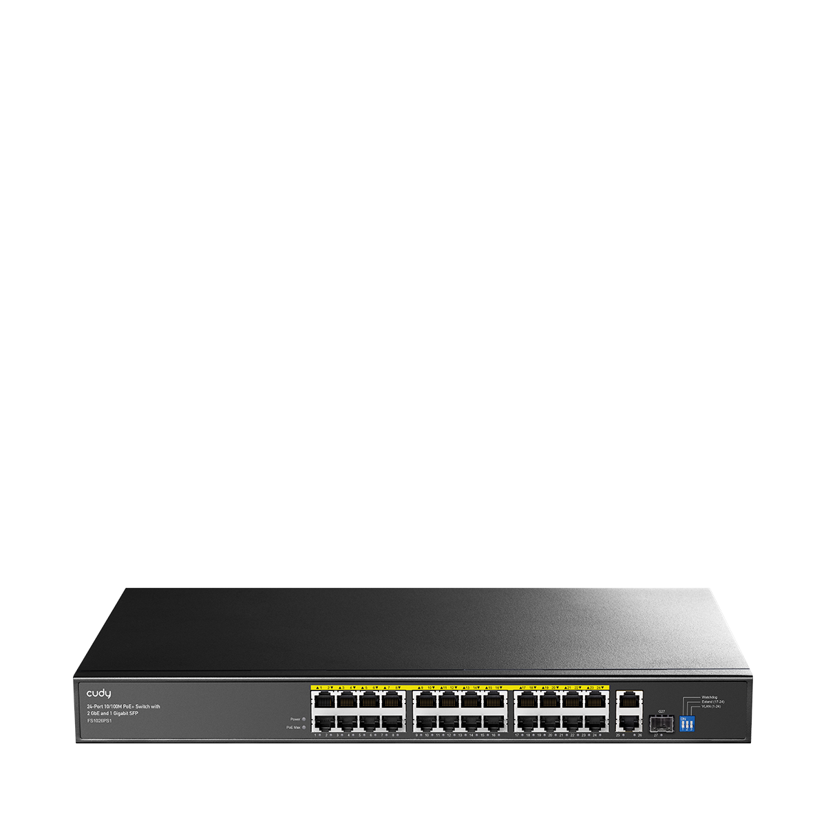 cudy-fs1026ps1-poe-switch-24-port-fast-gbe-sfp image 1