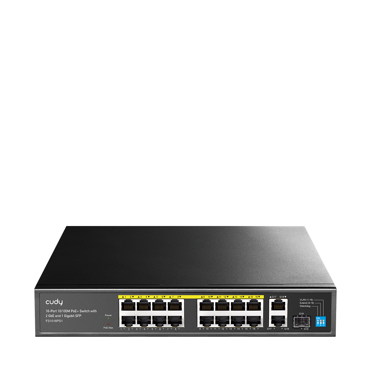 cudy-fs1018ps1-16-port-poe-switch-2xgbe-1xsfp-200w image 1