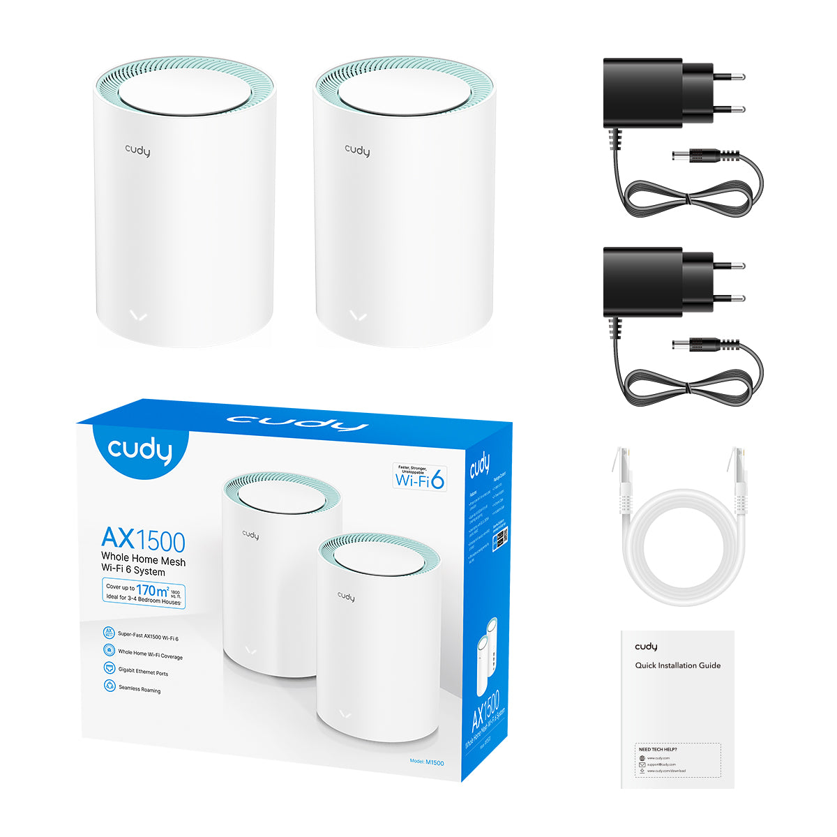 cudy-m1500-ax1500-gigabit-mesh-wi-fi-6-system image 5