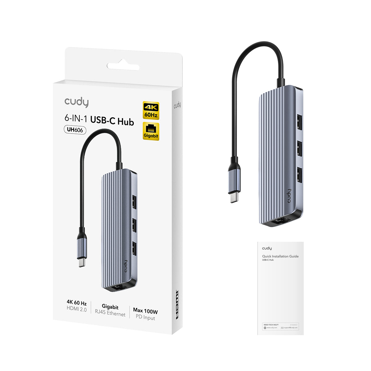 cudy-uh606-1-0-6-in-1-usb-c-hub-mit-gigabit-ethernet image 2