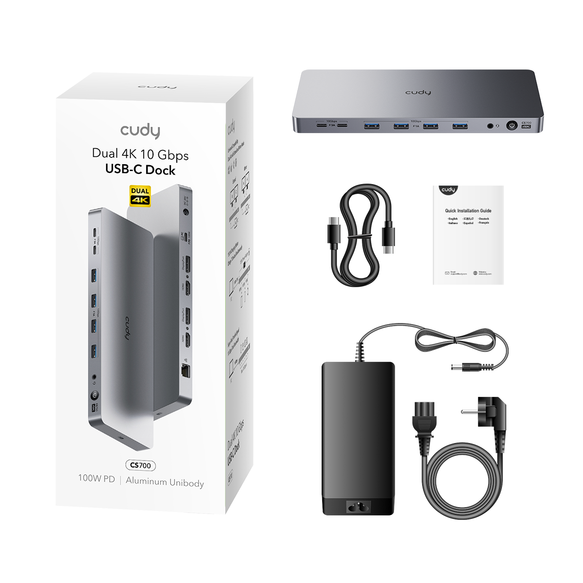 cudy-cs700-dual-4k-usb-c-dock-10-gbps-mit-150w image 7