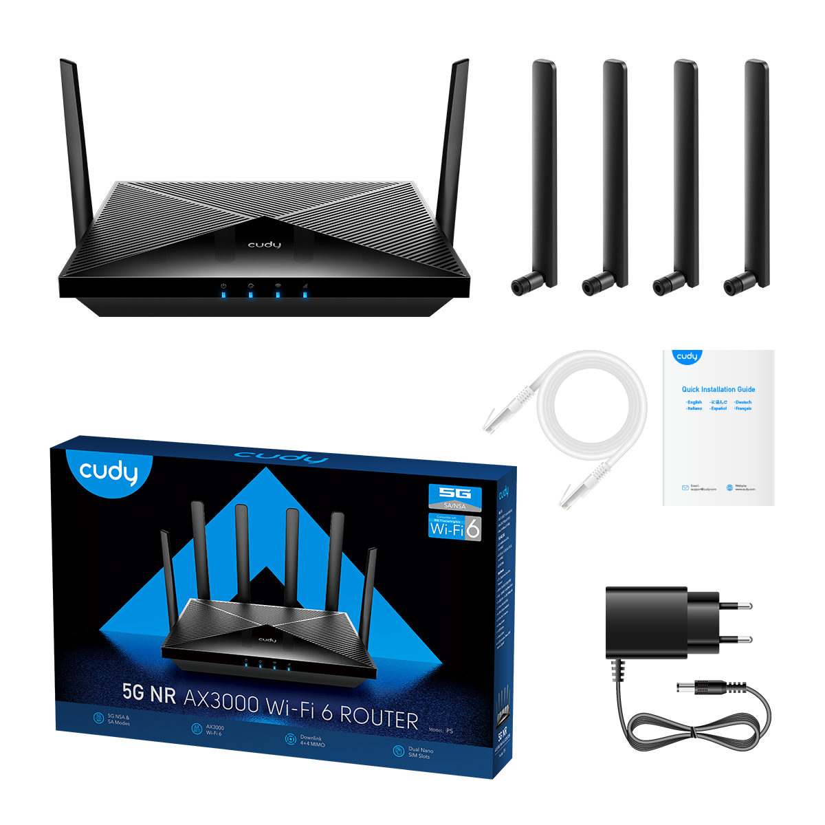 cudy-p5-ax3000-5g-router-wifi-6-dual-sim image 5