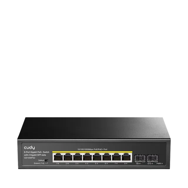 cudy-gs1008ps2-8-port-gigabit-poe-switch-mit-2-sfp image 1