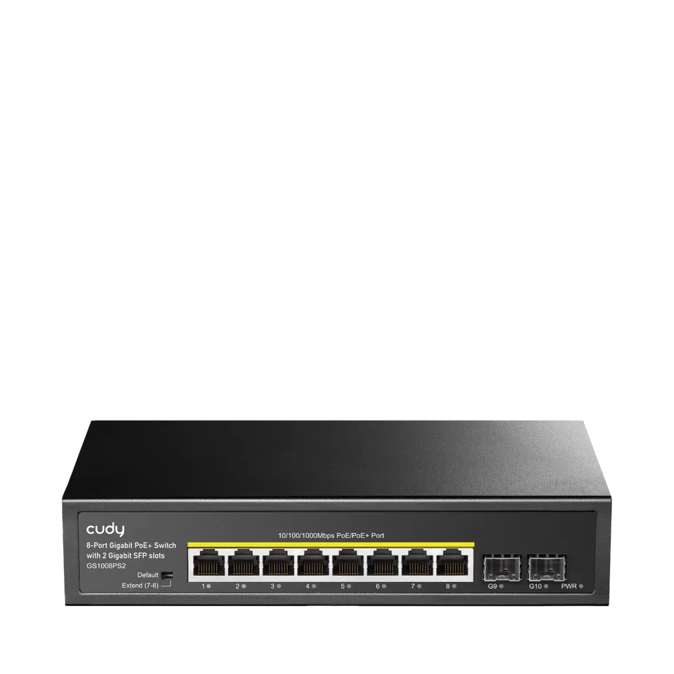 cudy-gs1008ps2-8-port-gigabit-poe-switch-mit-2-sfp image 1