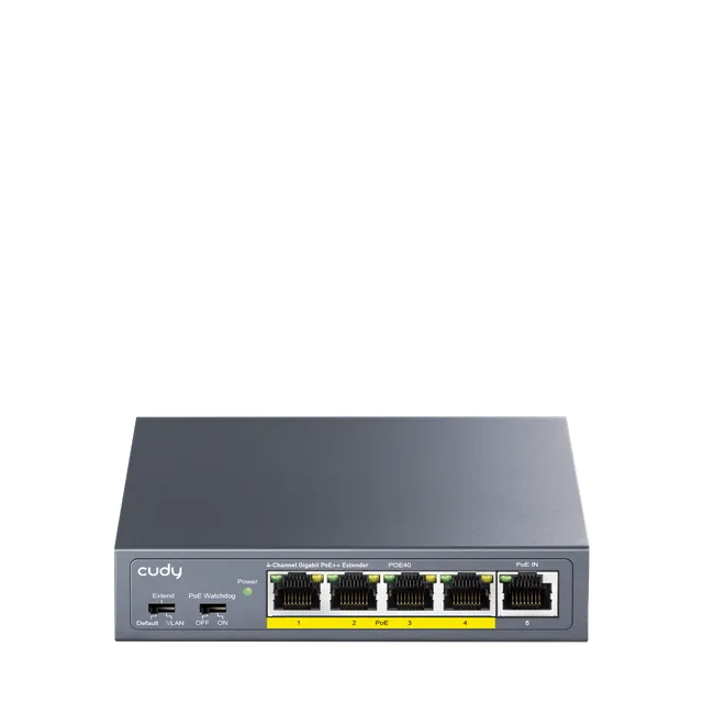 cudy-poe40-2-0-4-channel-poe-extender-gigabit-poe-250-m image 1