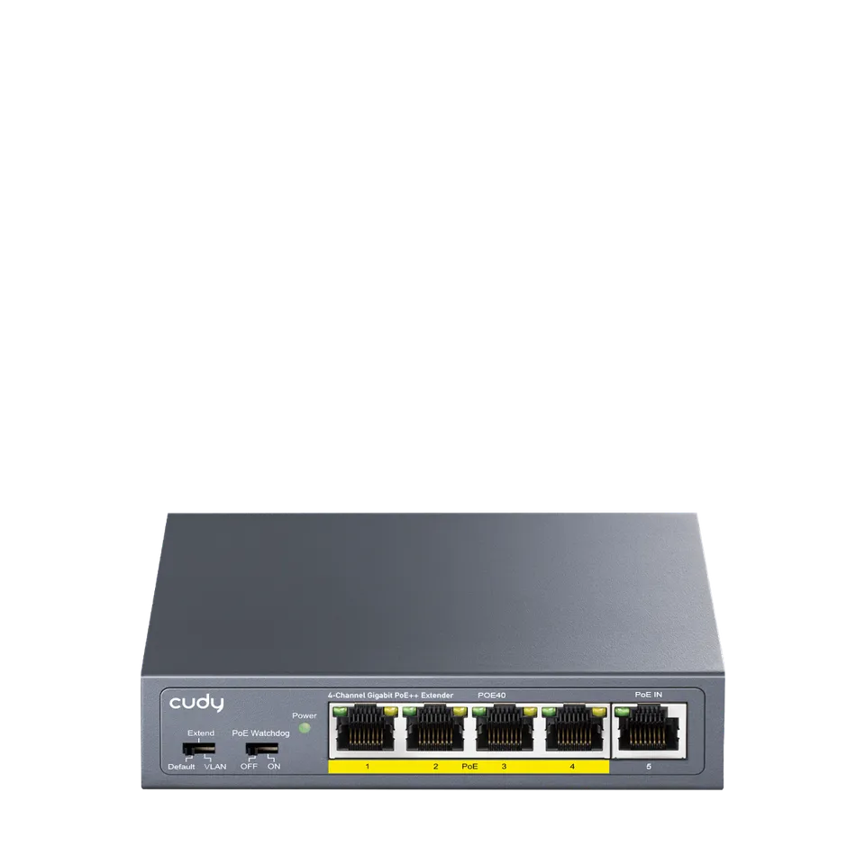 cudy-poe40-2-0-4-channel-poe-extender-gigabit-poe-250-m image 1
