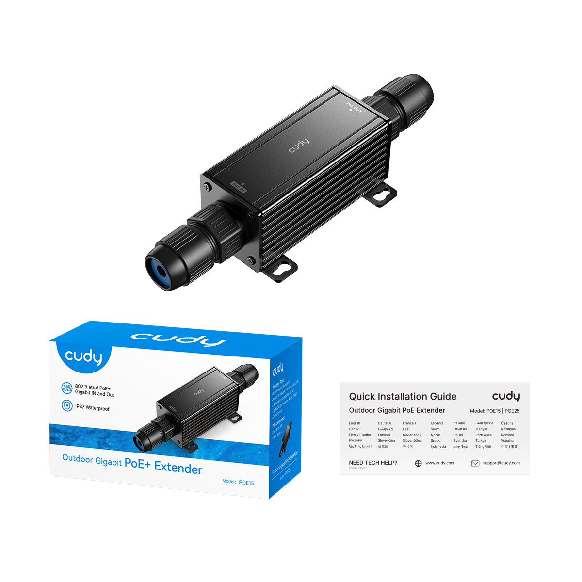 cudy-poe15-outdoor-gigabit-poe-extender-100-m image 2