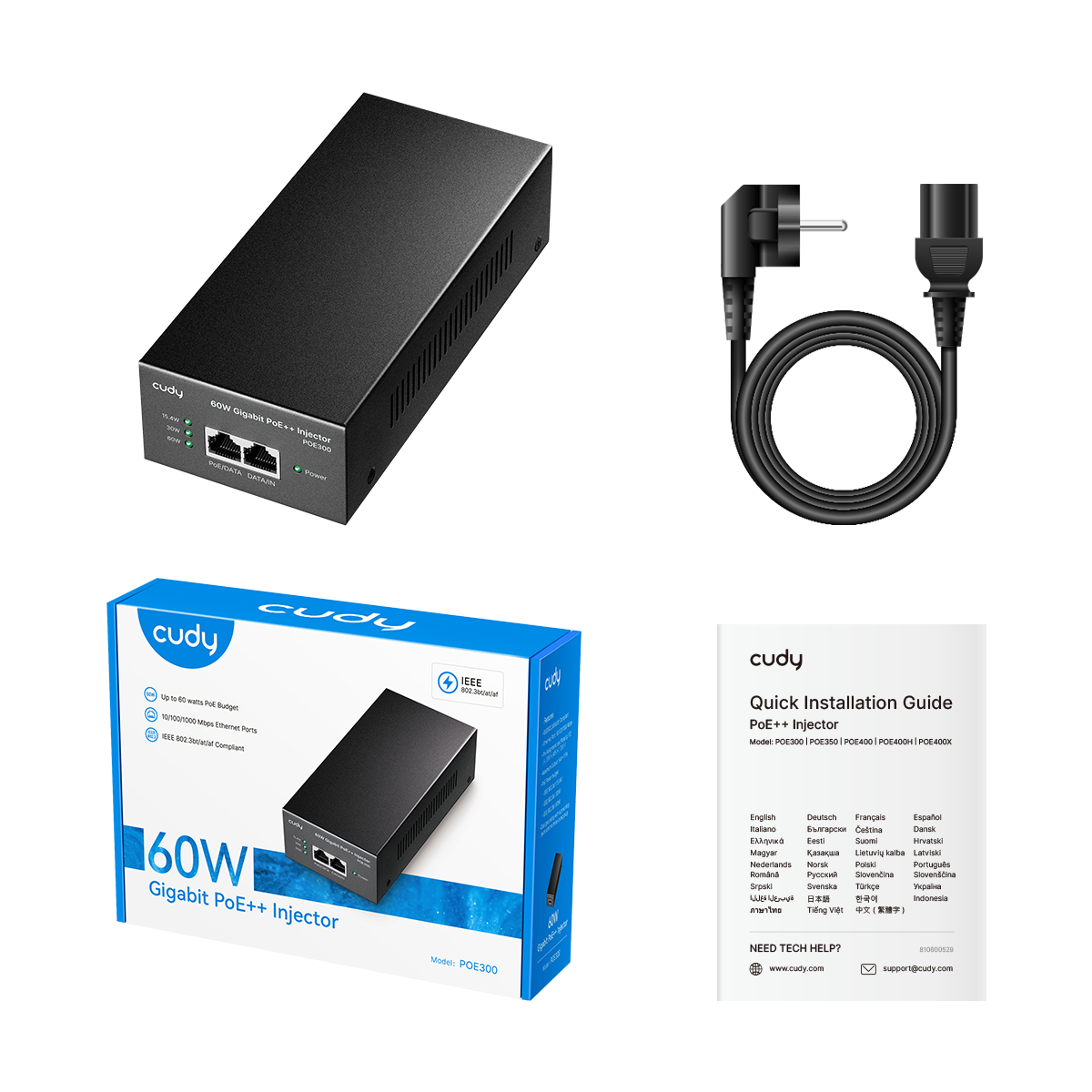 cudy-poe300-60w-gigabit-poe-injektor-metall-2 image 3