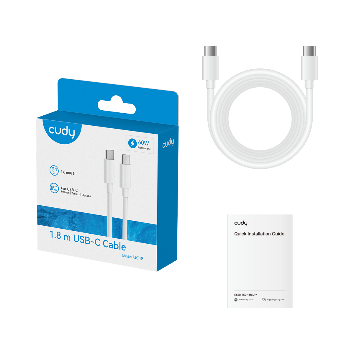 cudy-uc18-1-0-usb-c-kabel-1-8-m-60w-schnellladekabel image 2