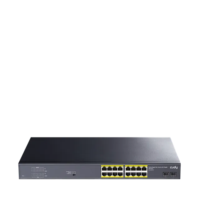 cudy-gs1020ps2-16-port-gigabit-poe-switch-200w-sfp image 1