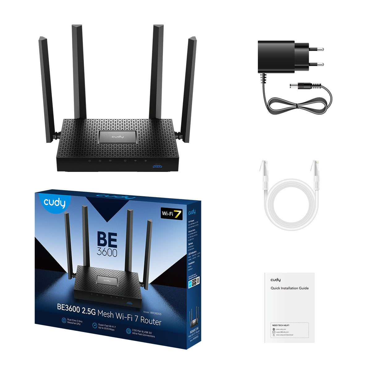 cudy-wr3600s-1-0-be3600-wi-fi-7-router-2-5g-usb-mesh image 3