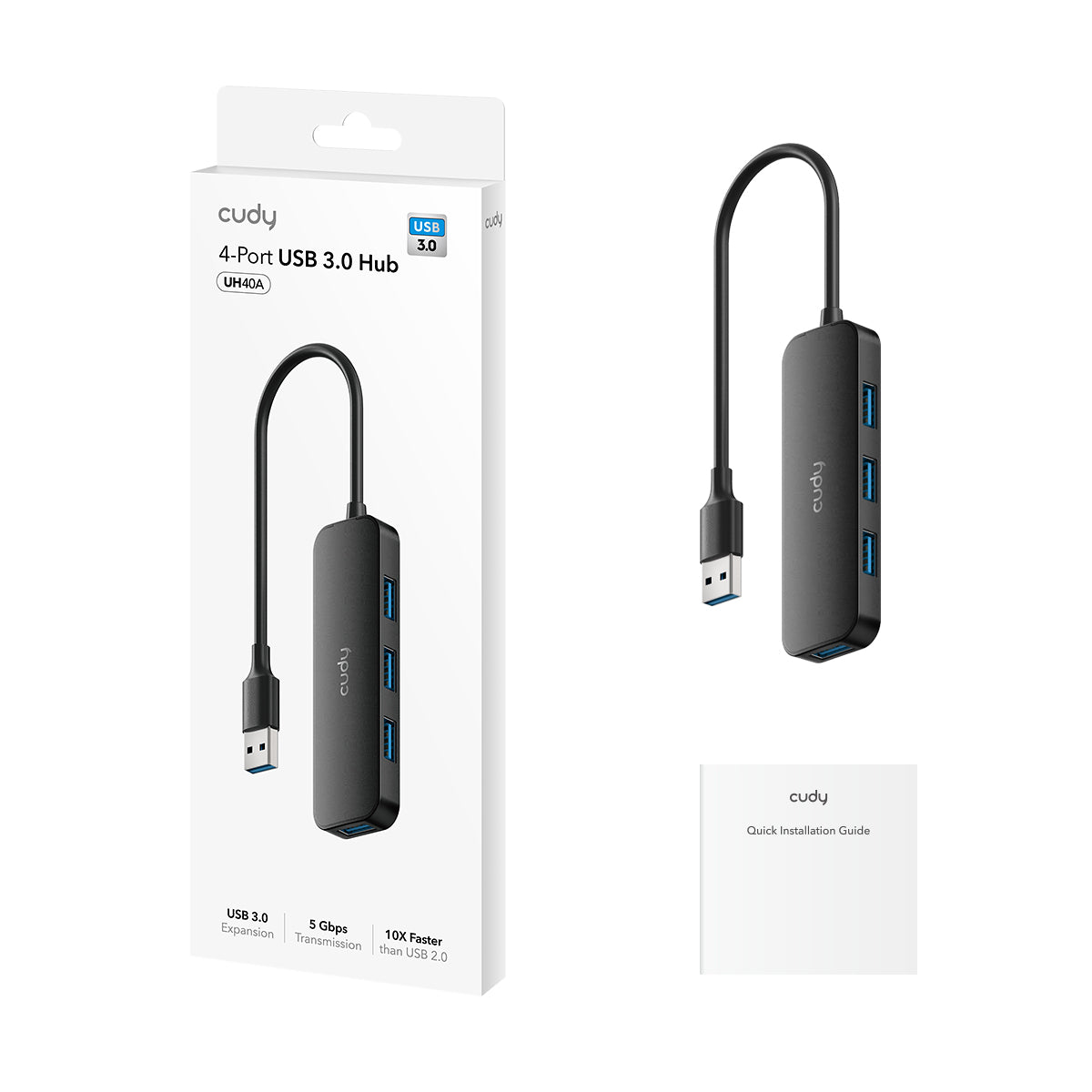 cudy-uh40a-1-0-4-port-usb-3-0-hub-5-gbps image 2