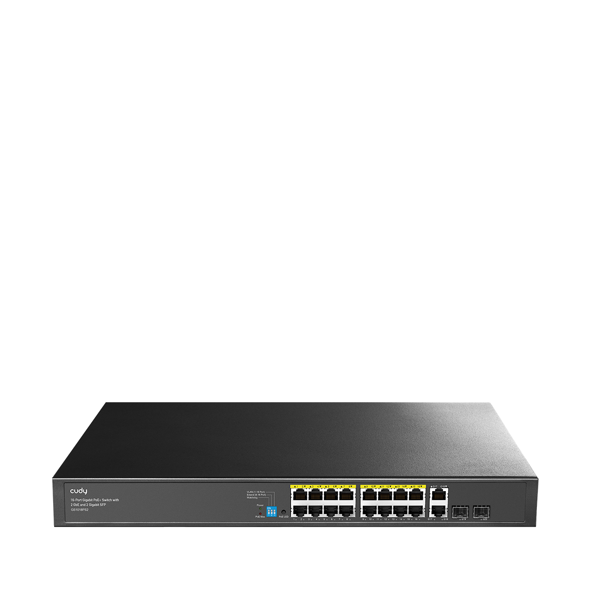 cudy-gs1018ps2-3-0-poe-switch-16x-gigabit-sfp-200-w image 1