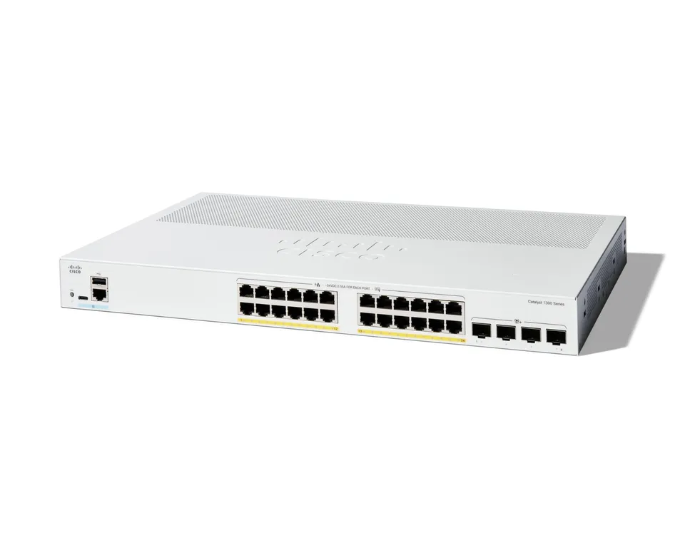 cisco-switches-catalyst-1300-24p-4x-switch-24-port-poe image 1