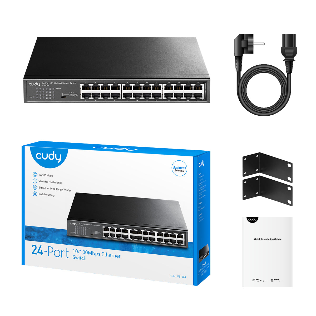 cudy-fs1024-ethernet-switch-24-port-10-100-l-fterlos image 4