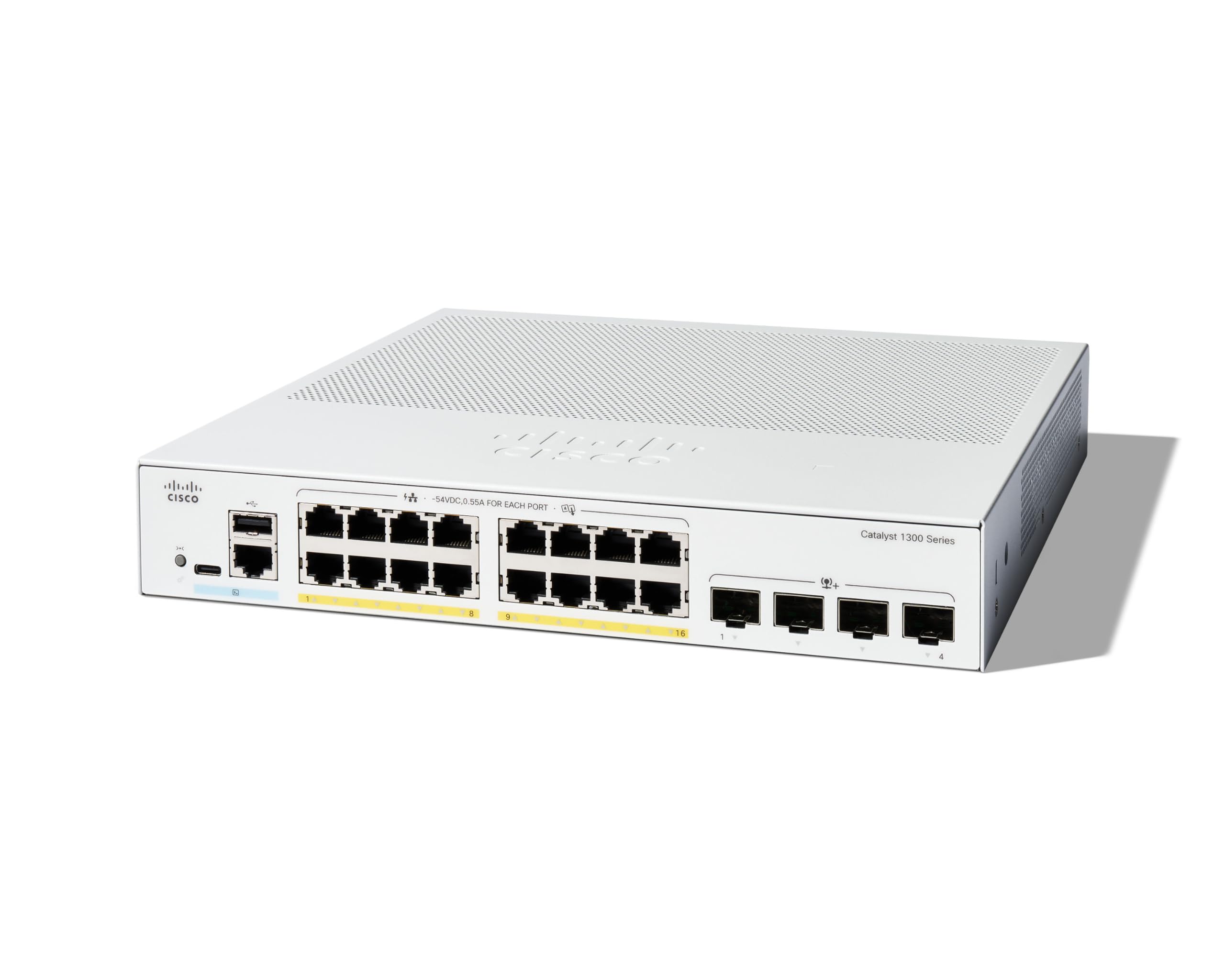 cisco-switches-catalyst-1300-16p-4x-switch-16-port-poe image 1